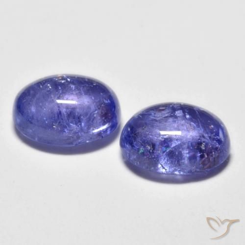 Gemme di Tanzanite Intenso Viola Blu naturale da 4.72 ct, Ovale, Trasparente