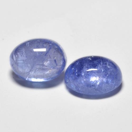 Gemme di Tanzanite Blu scuro naturale da 5.48 ct, Taglio ovale, Trasparente