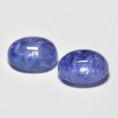 Gemme di Tanzanite Blu scuro naturale da 5.48 ct, Taglio ovale, Trasparente