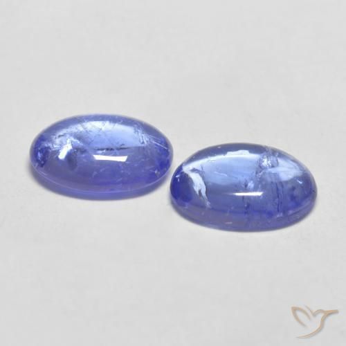 Gemme di Tanzanite Viola Blu naturale da 2.43 ct, Ovale, Trasparente