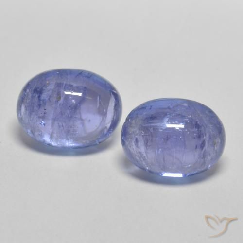 3.84ctw Naturale Viola Blu Tanzanite, Ovale, Trasparente