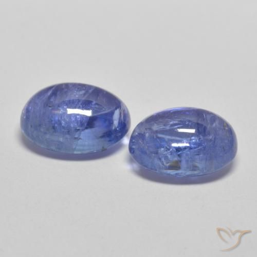 Gemme di Tanzanite Viola Blu naturale da 3.84 ct, Ovale, Trasparente