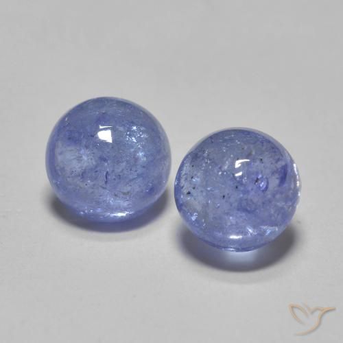 1.33ctw Naturale Intenso Viola Blu Tanzanite, Rotondo, Traslucido