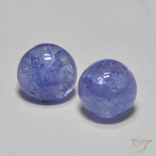 1.18ctw Naturale Intenso Viola Blu Tanzanite, Rotondo, Traslucido