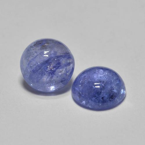 Tanzanite naturale blu da 1,18 ct, taglio rotondo, traslucido