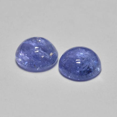Tanzanite naturale blu da 1,18 ct, taglio rotondo, traslucido