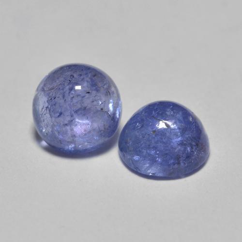 Tanzanite naturale blu da 1,33 ct, taglio rotondo, traslucido