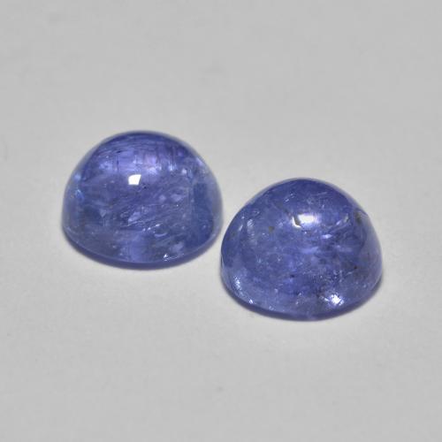 Tanzanite naturale blu da 1,33 ct, taglio rotondo, traslucido