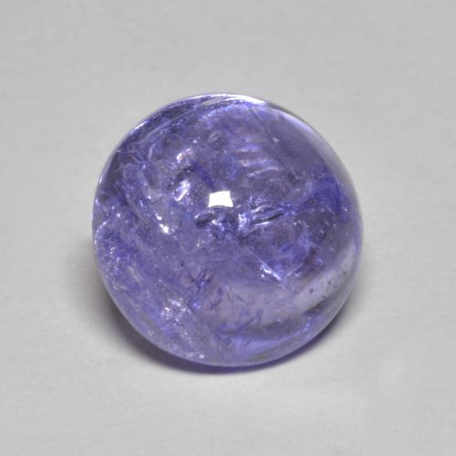 Tanzanite naturale blu da 3,24 ct, taglio rotondo, trasparente