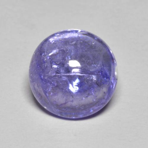 Tanzanite naturale blu da 3,24 ct, taglio rotondo, trasparente