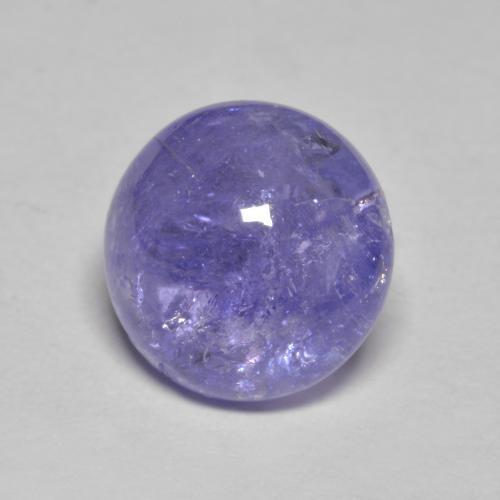 Tanzanite naturale blu da 3,51 ct, taglio rotondo, traslucido