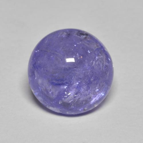 Tanzanite naturale blu da 3,51 ct, taglio rotondo, traslucido
