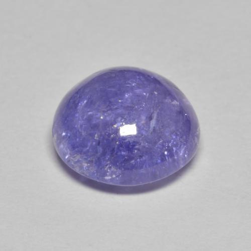 Tanzanite naturale blu da 3,51 ct, taglio rotondo, traslucido