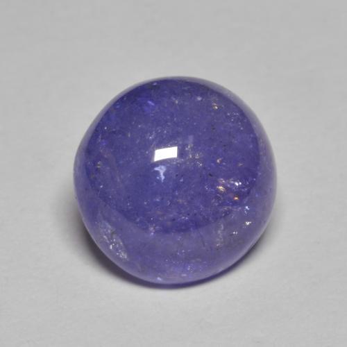 Tanzanite Blu argenteo naturale da 3.42 ct, Taglio rotondo, Traslucido