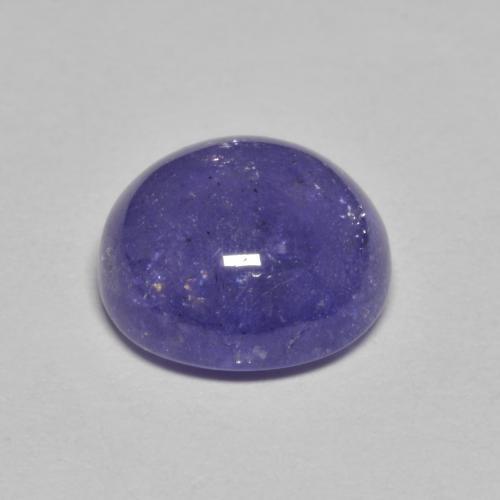 Tanzanite Blu argenteo naturale da 3.42 ct, Taglio rotondo, Traslucido