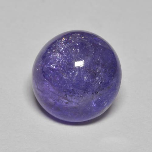 Tanzanite Viola tendente al rosa naturale da 3.60 ct, Taglio rotondo, Traslucido