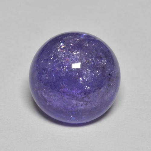 Tanzanite Viola tendente al rosa naturale da 3.60 ct, Taglio rotondo, Traslucido