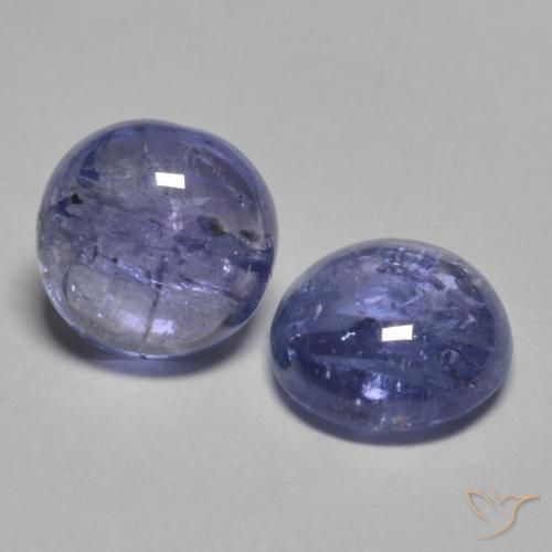 Gemme di Tanzanite Blu argenteo naturale da 2.01 ct, Rotondo, Trasparente