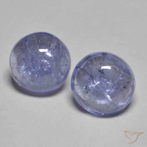 1.79ctw Naturale Blu argenteo Tanzanite, Rotondo, Trasparente