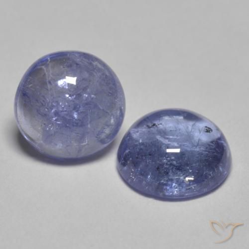 Gemme di Tanzanite Blu argenteo naturale da 1.79 ct, Rotondo, Trasparente