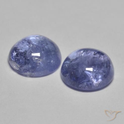 Gemme di Tanzanite Blu argenteo naturale da 1.79 ct, Rotondo, Trasparente