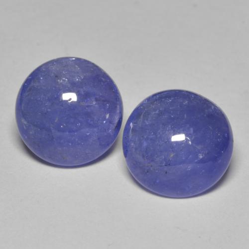 Tanzanite naturale blu da 6,26 ct, taglio rotondo, traslucido
