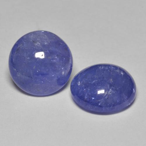 Tanzanite naturale blu da 6,26 ct, taglio rotondo, traslucido