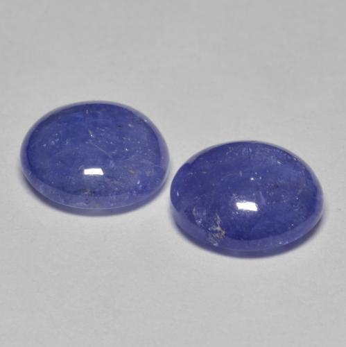 Tanzanite naturale blu da 6,26 ct, taglio rotondo, traslucido