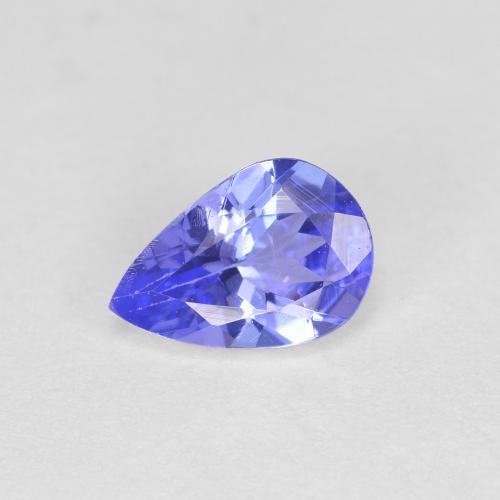 Tanzanite naturale blu da 0,45 ct, taglio a pera, VS