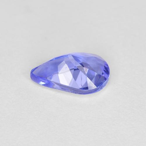 Tanzanite naturale blu da 0,45 ct, taglio a pera, VS