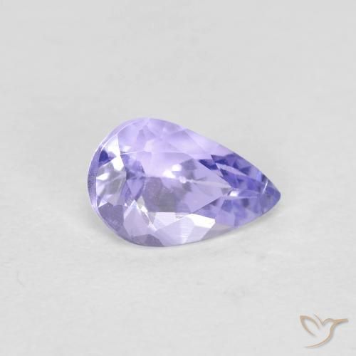 Tanzanite Azzurro naturale da 0.44 ct, Forma a pera, VVS-VS