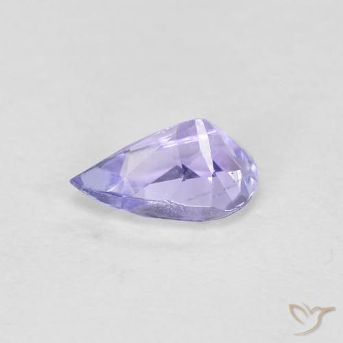 Tanzanite Azzurro naturale da 0.44 ct, Forma a pera, VVS-VS
