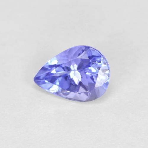 Tanzanite naturale blu da 0,45 ct, taglio a pera, VVS-VS