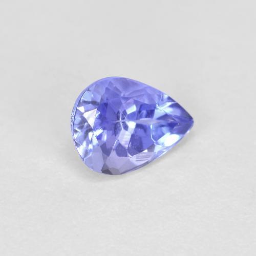 Tanzanite naturale blu da 0,45 ct, taglio a pera, VVS-VS