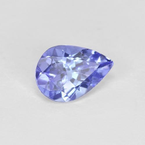 Tanzanite naturale blu da 0,43 ct, taglio a pera, VVS-VS