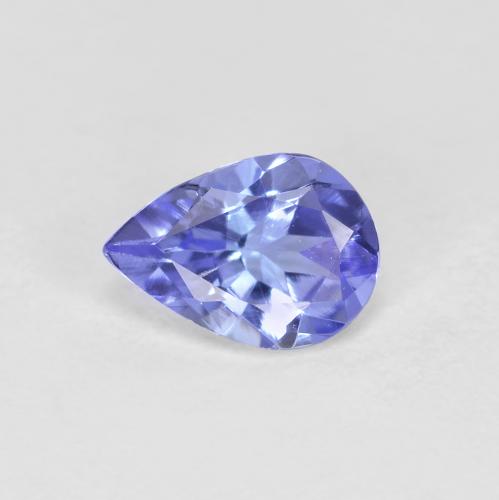 Tanzanite naturale blu da 0,43 ct, taglio a pera, VVS-VS