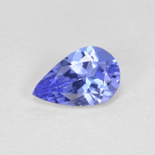 Tanzanite naturale blu da 0,42 ct, taglio a pera, VVS-VS