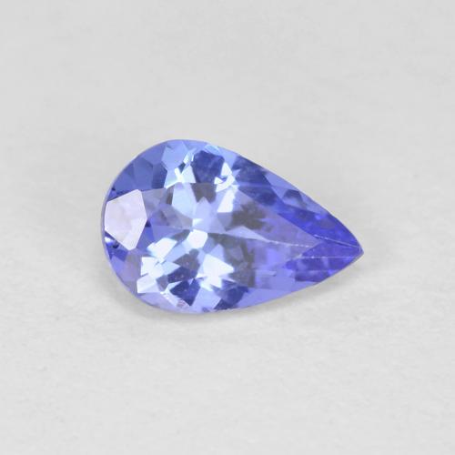 Tanzanite naturale blu da 0,42 ct, taglio a pera, VVS-VS
