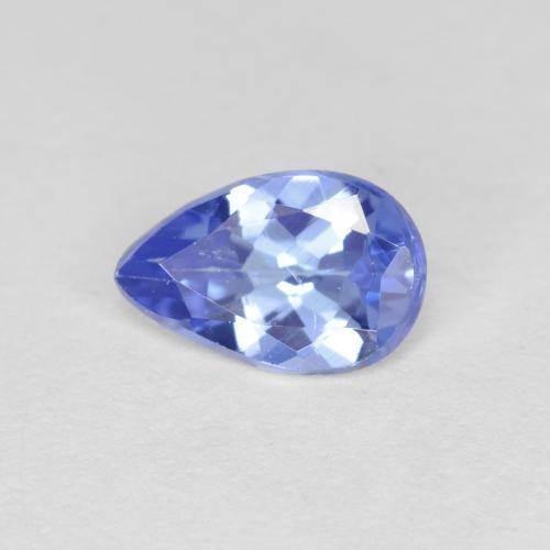 Tanzanite naturale blu da 0,42 ct, taglio a pera, VVS-VS