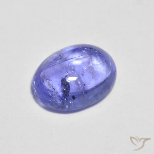 Tanzanite naturale blu da 1,60 ct, taglio ovale, trasparente