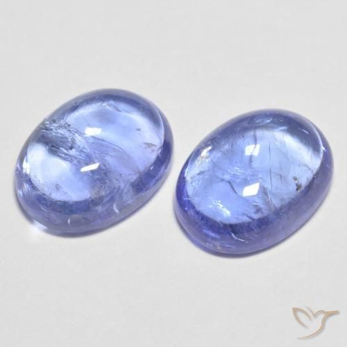 Gemme di Tanzanite Viola elettrico blu naturale da 3.14 ct, Ovale, Trasparente