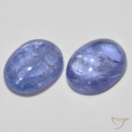 Gemme di Tanzanite Viola blu chiaro naturale da 3.11 ct, Ovale, Trasparente