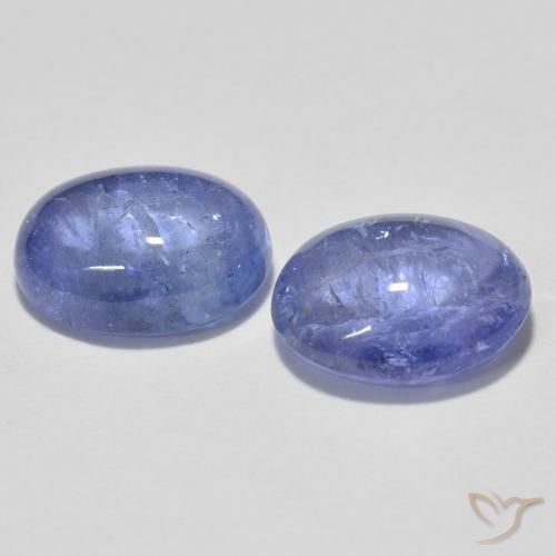 Gemme di Tanzanite Viola blu chiaro naturale da 3.11 ct, Ovale, Trasparente