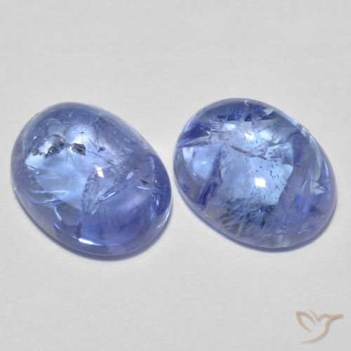 Gemme di Tanzanite Blu violaceo chiaro naturale da 3.64 ct, Ovale, Trasparente