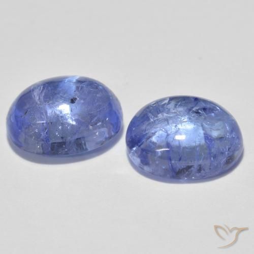Gemme di Tanzanite Blu violaceo chiaro naturale da 3.64 ct, Ovale, Trasparente