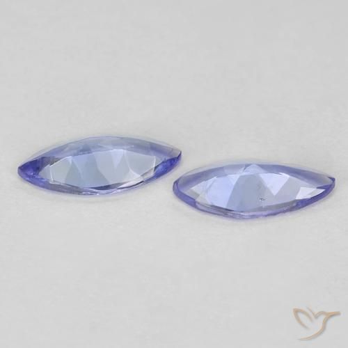Gemme di Tanzanite Intenso Viola Blu naturale da 0.57 ct, Taglio marquise, VVS-VS
