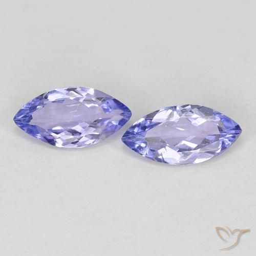 0.64ctw Naturale Viola brillante Tanzanite, Taglio marquise, VVS-VS