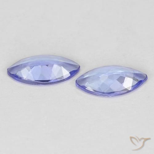 Gemme di Tanzanite Viola Blu naturale da 0.65 ct, Taglio marquise, VVS-VS