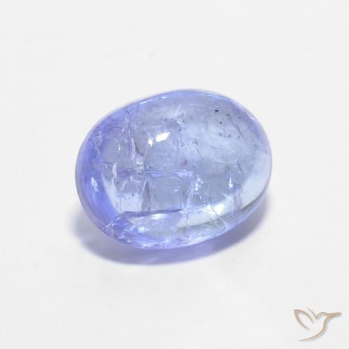 Tanzanite Blu elettrico naturale da 1.62 ct, Ovale, Trasparente