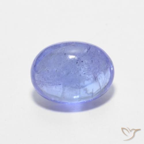 1.72ct Naturale Intenso Viola Blu Tanzanite, Ovale, Trasparente